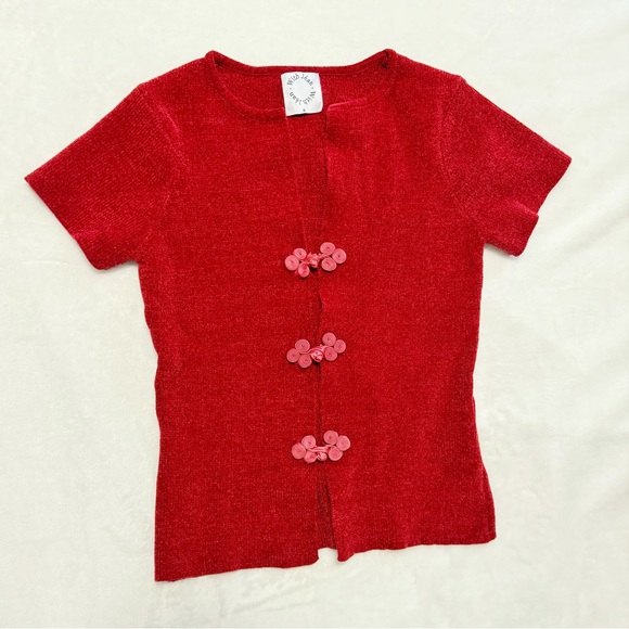 With Jean ruby top in red - Picture 1 of 2
